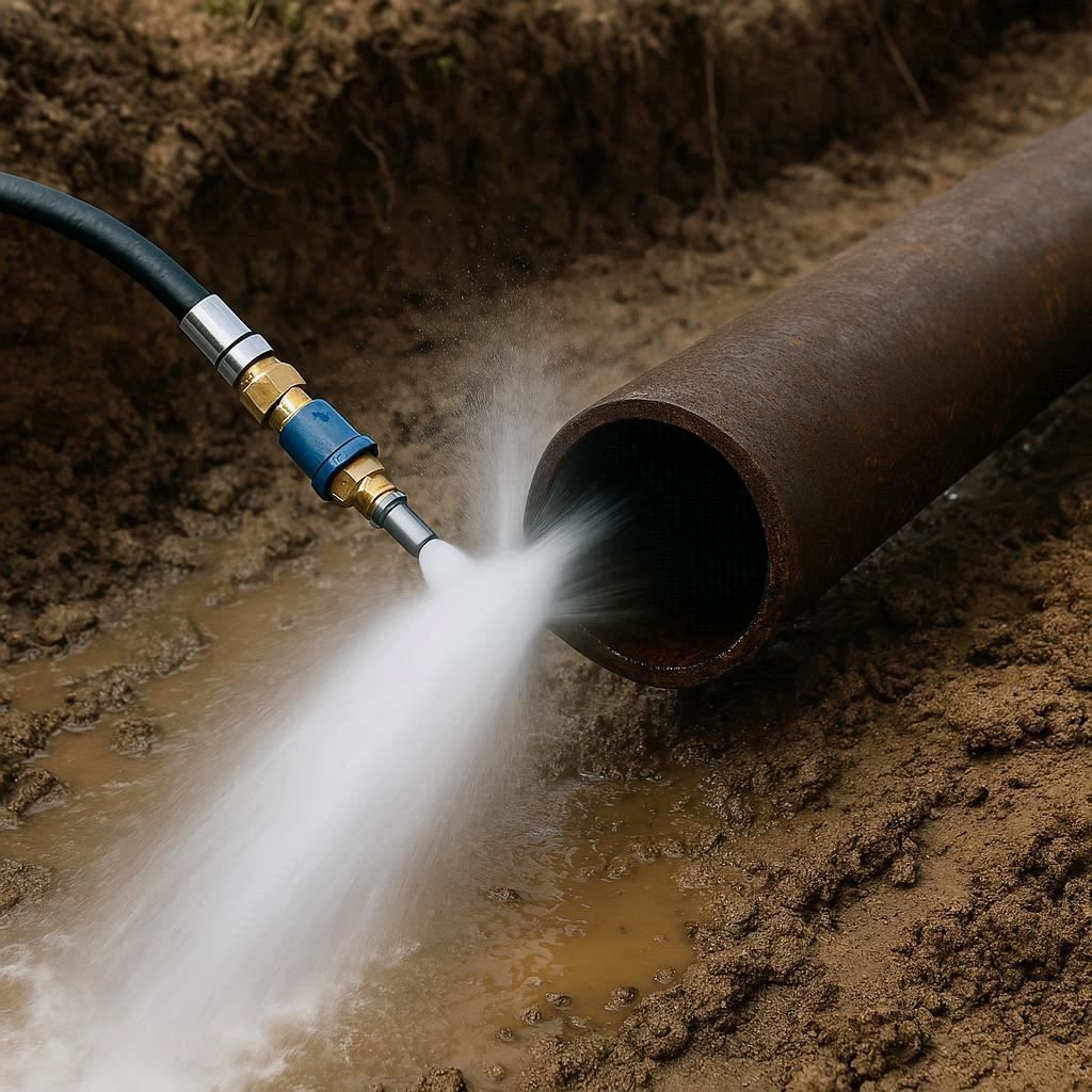 Гидродинамическая прочистка водопроводных труб в Казани